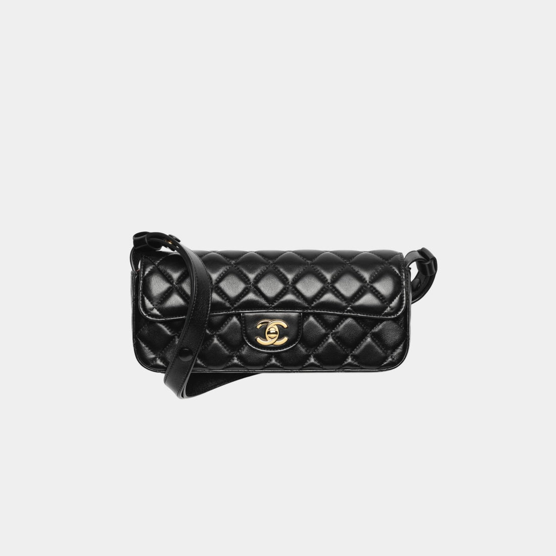 Flap Bag Lambskin Black