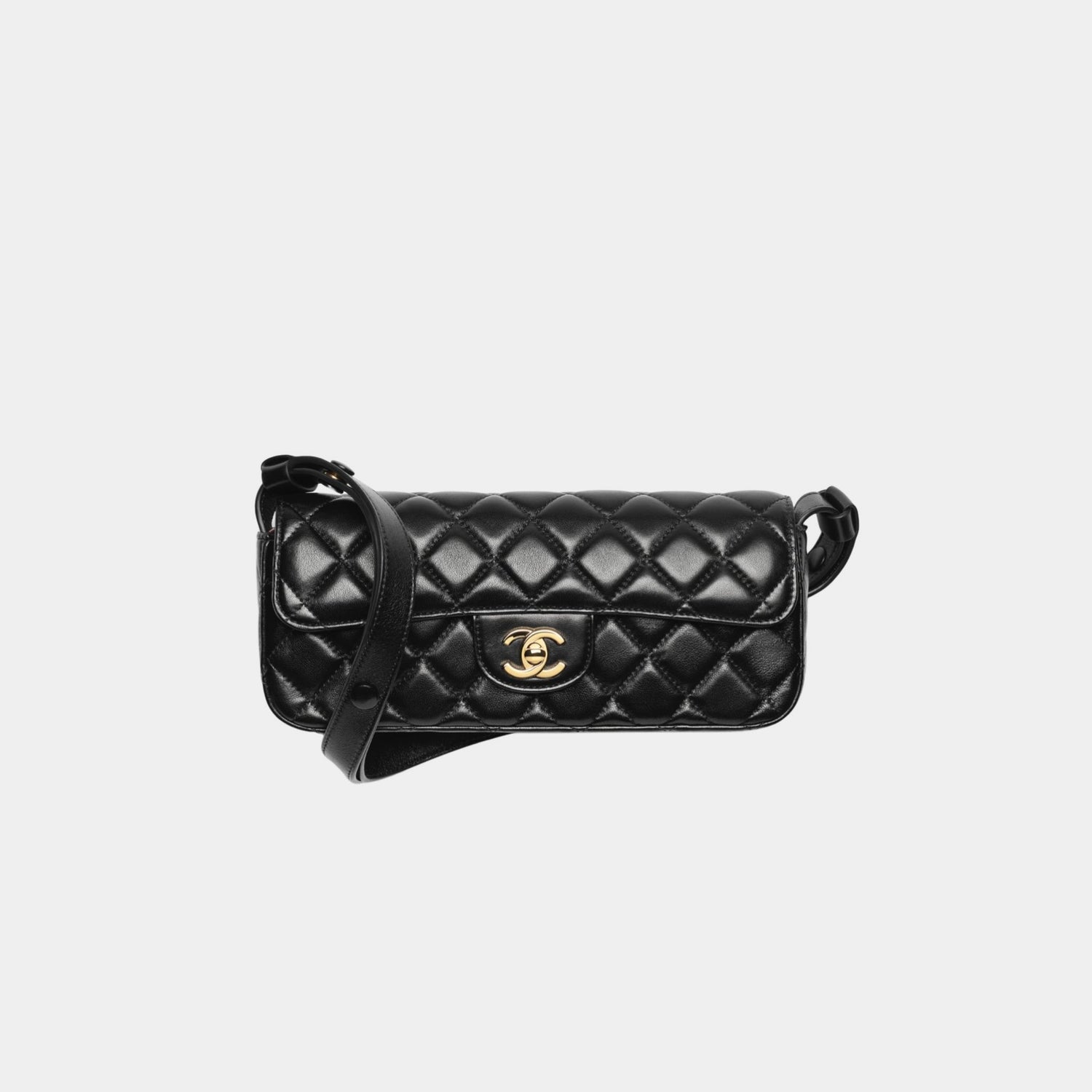 Flap Bag Lambskin Black