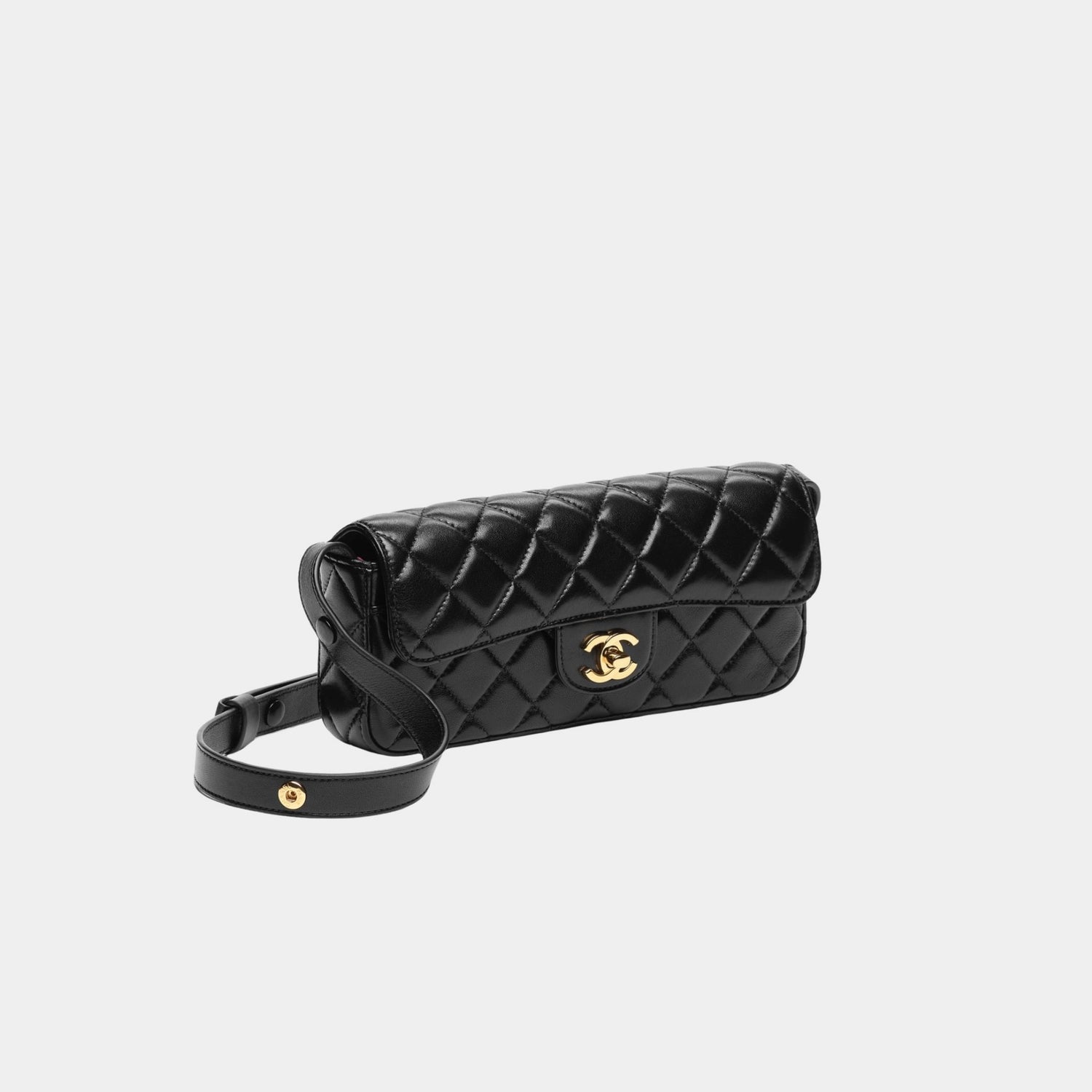 Flap Bag Lambskin Black