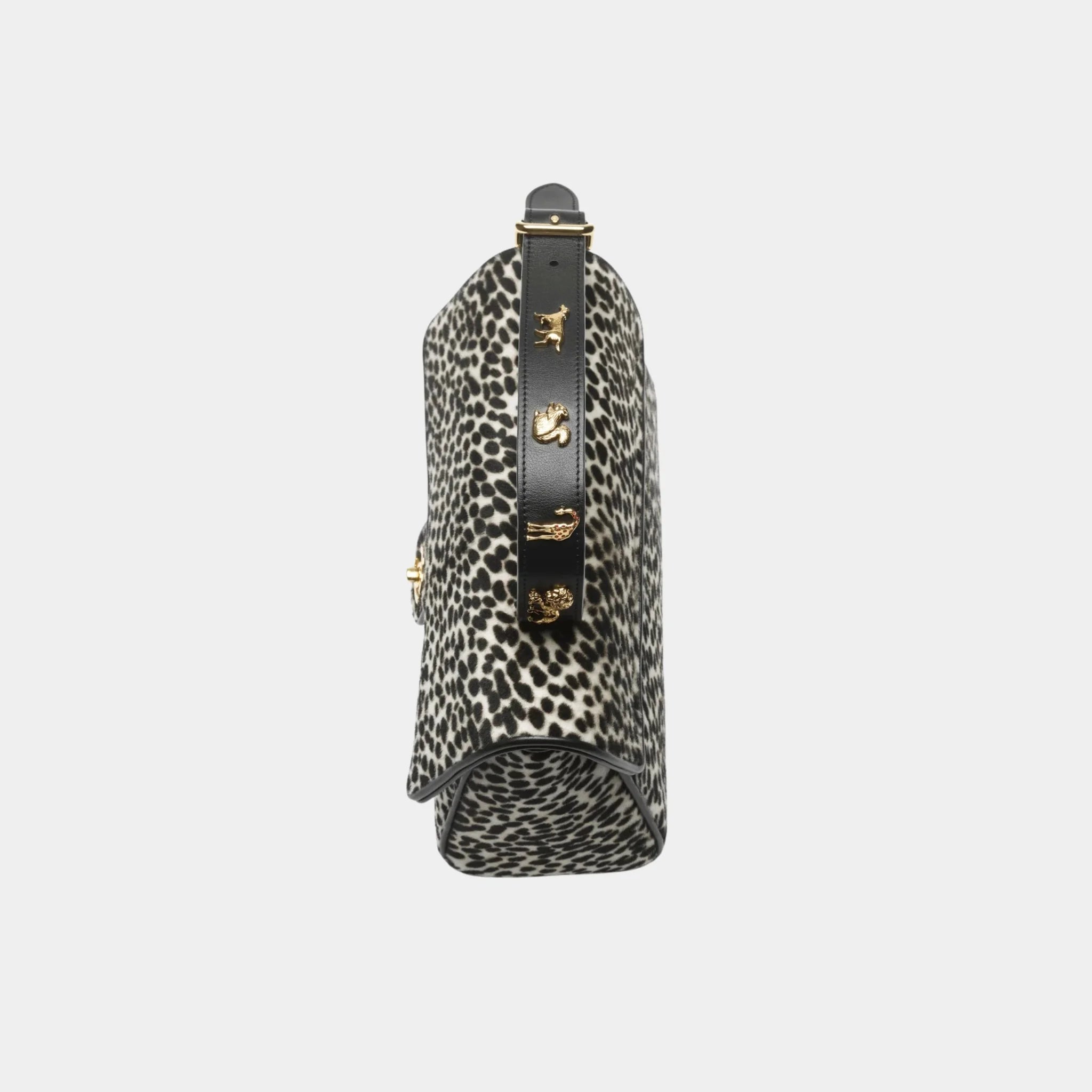 Chanel Flap Bag With Top Handle in White &amp; Black Lambskin, Top