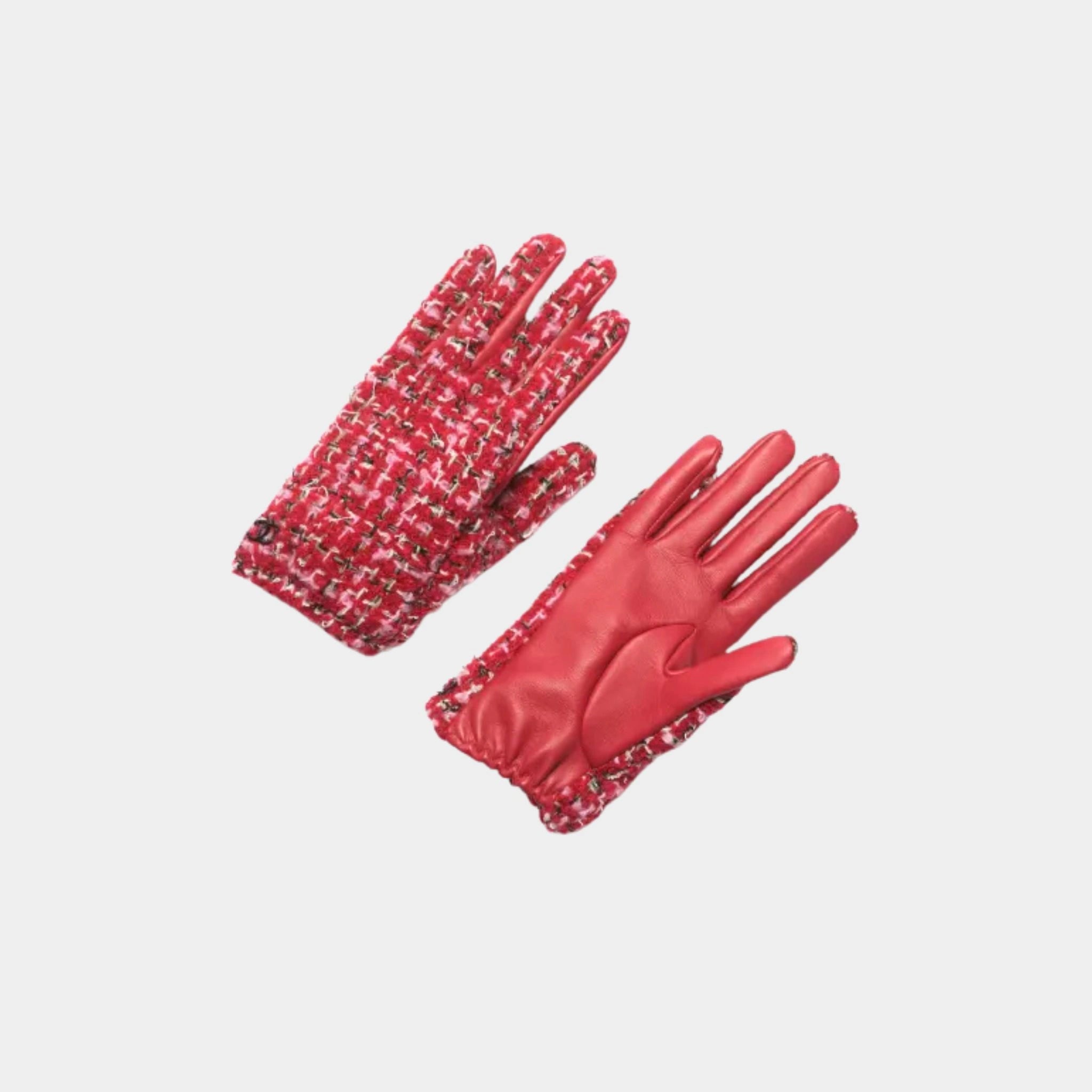 Hand Gloves Tweed &amp; Lambskin