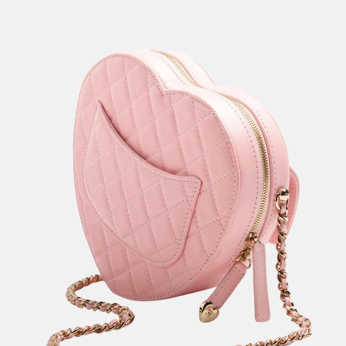 Chanel Heart Bag in Lambskin and Gold Metal, Back