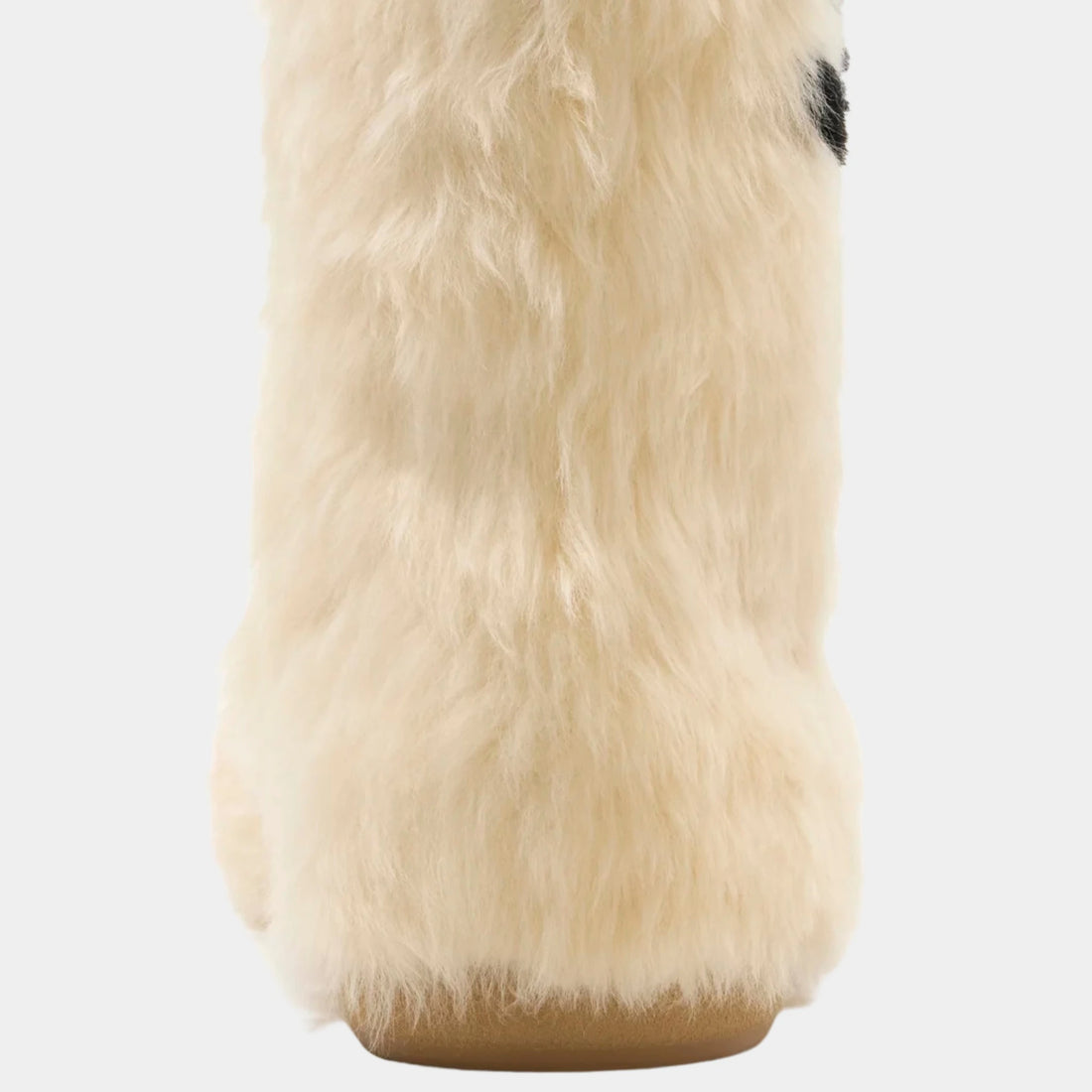 Chanel High Boots Shearling Lambskin Ivory Light Beige & Black