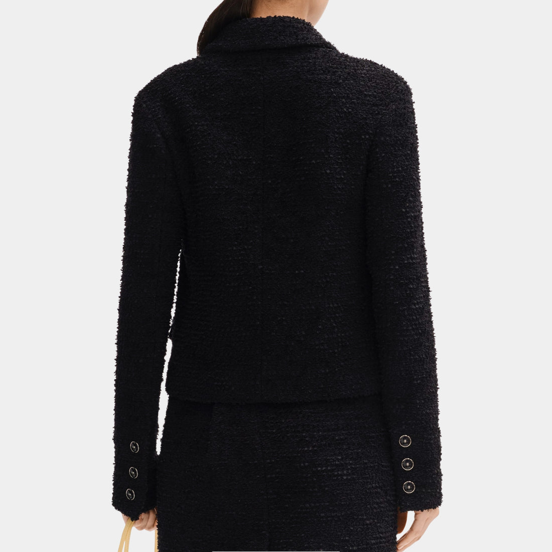 Chanel Jacket in Black Tweed, Back