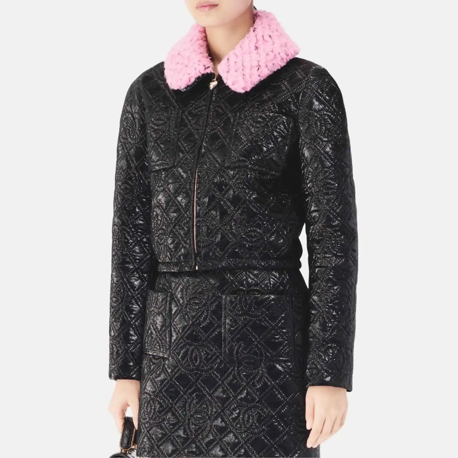 Chanel Jacket in Quilted Canvas, Close