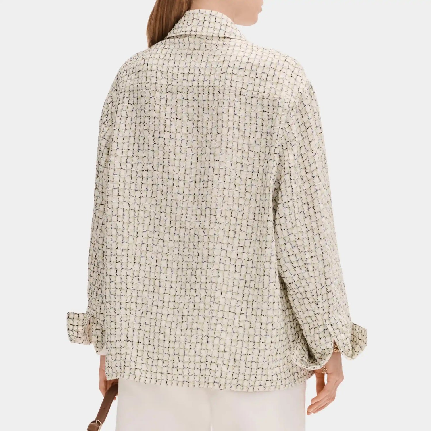 Chanel Jacket in Silk and Cotton Tweed, Front