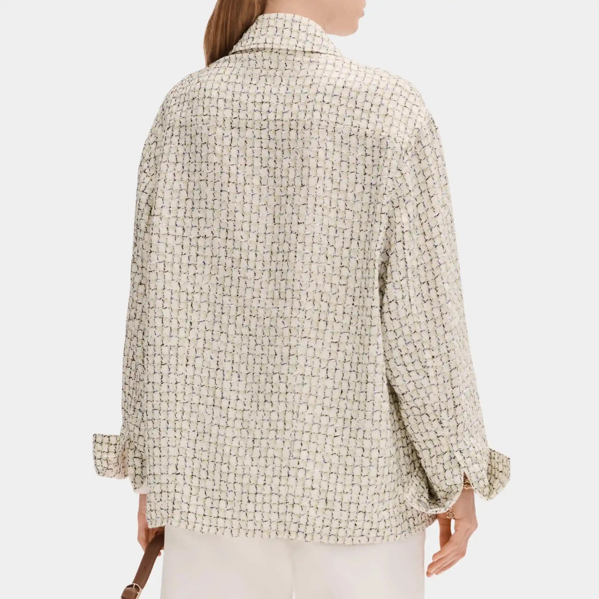 Chanel Jacket in Silk and Cotton Tweed, Front