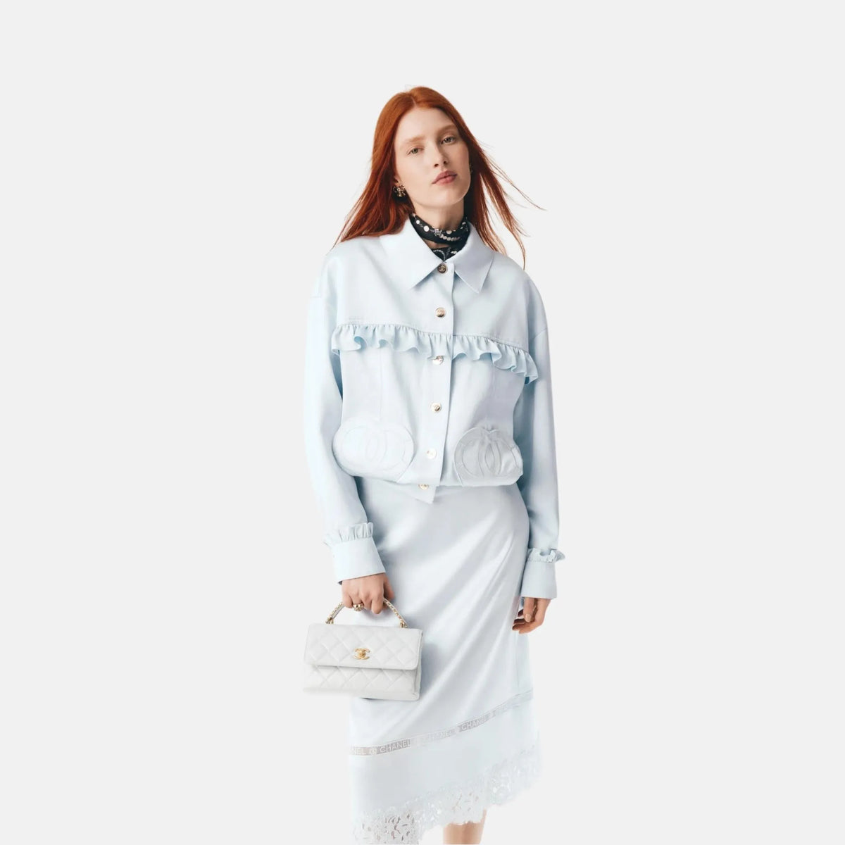 Jacket in Silk Satin