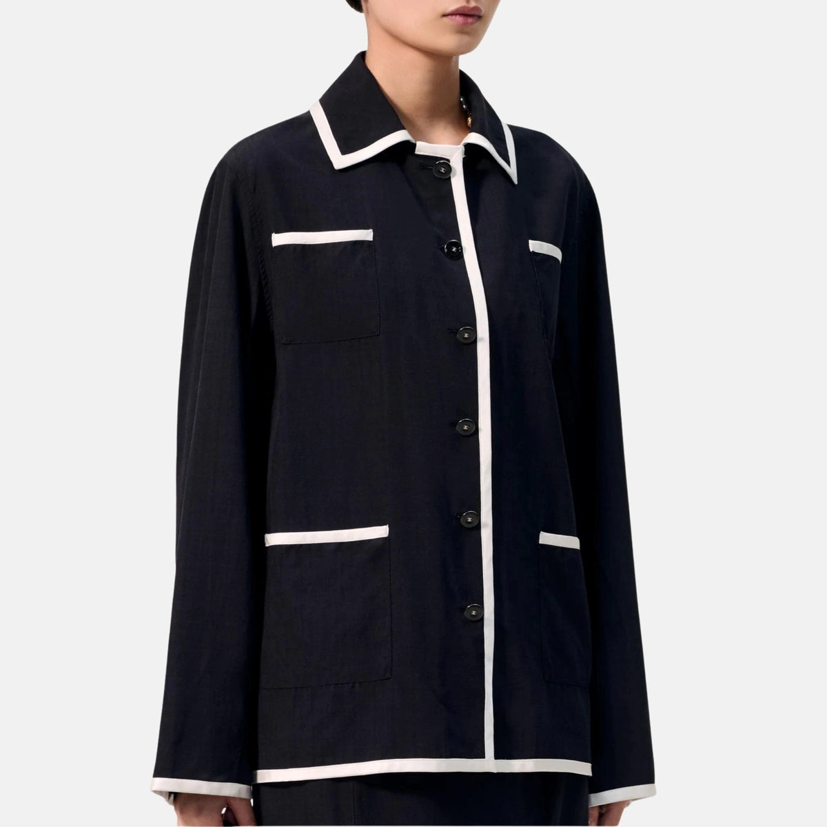 Jacket Silk Black