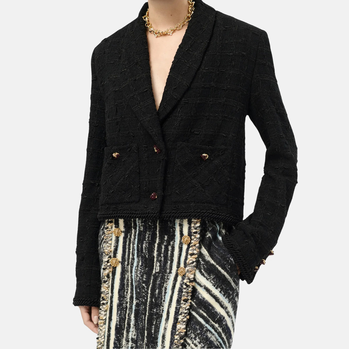 Jacket Tweed in Black