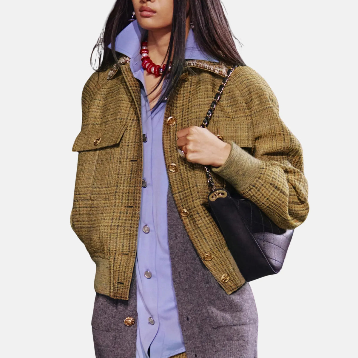 Chanel Jacket Wool in Marigold Yellow