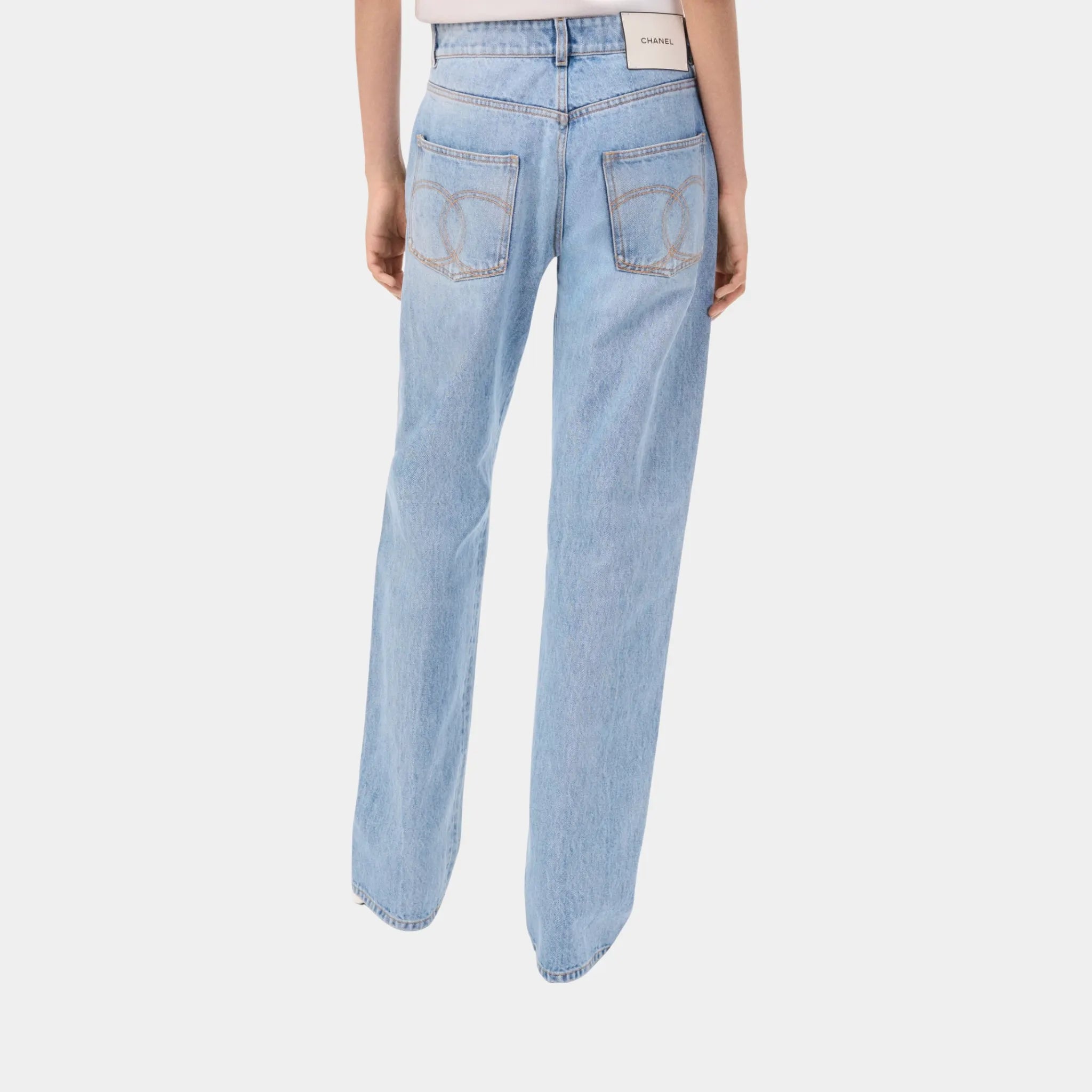 Chanel Jeans Denim Blue, Back