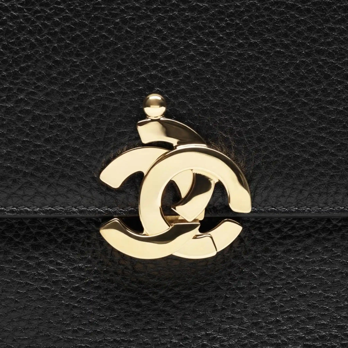 Chanel Large Flap Bag Gold-Plated Metal Dark Brown