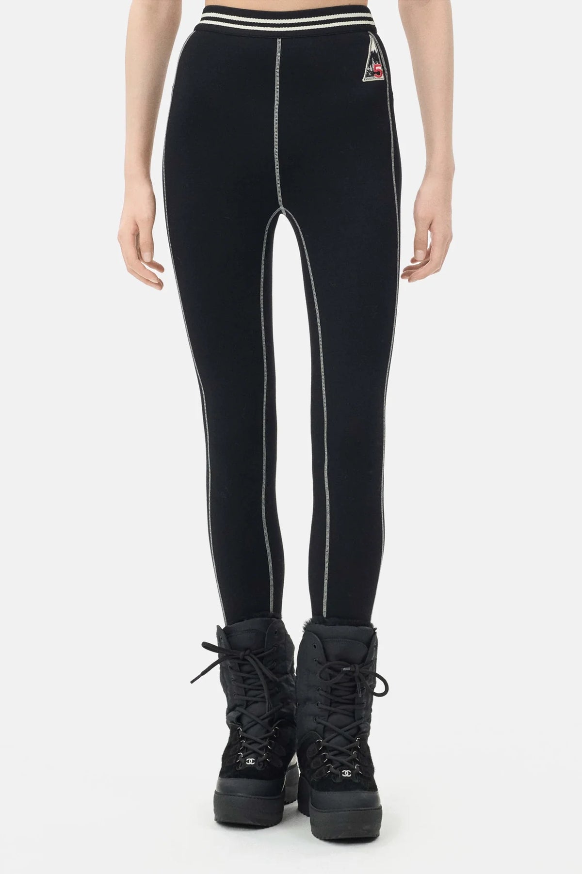 Leggings Wool & Cashmere in Black — Black