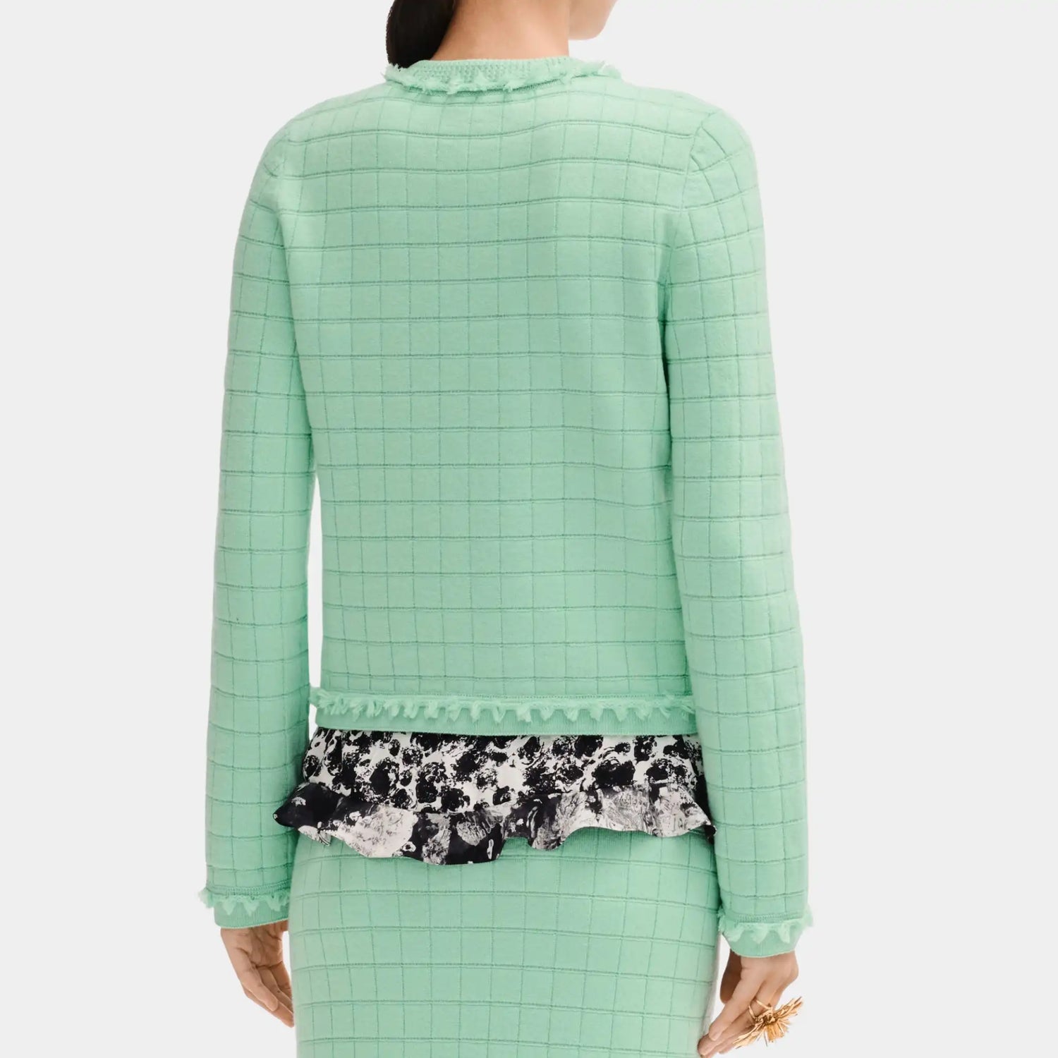 Chanel Light Green Jacket in Cashmere, Back
