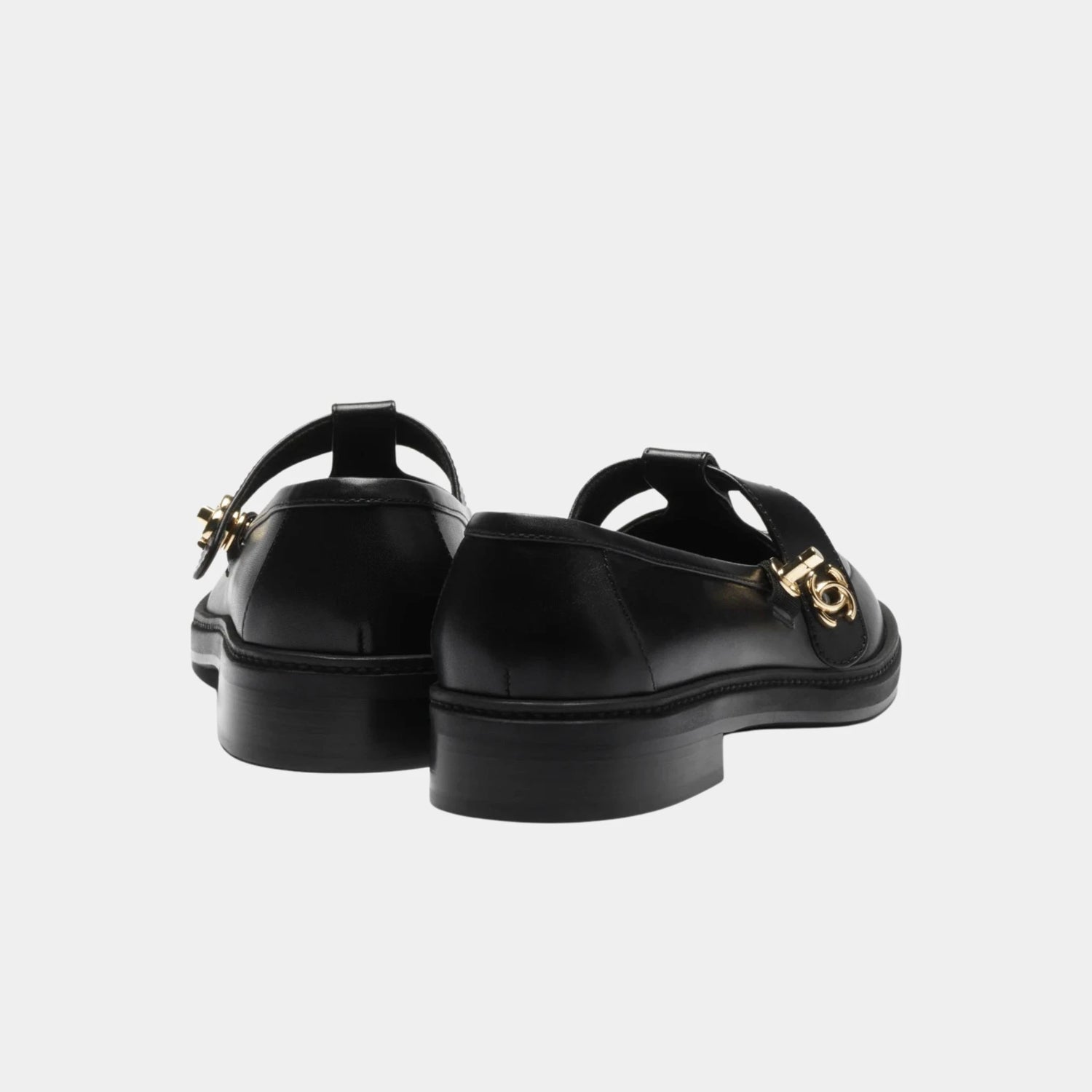 Chanel Loafers in Calfskin, Black, Back