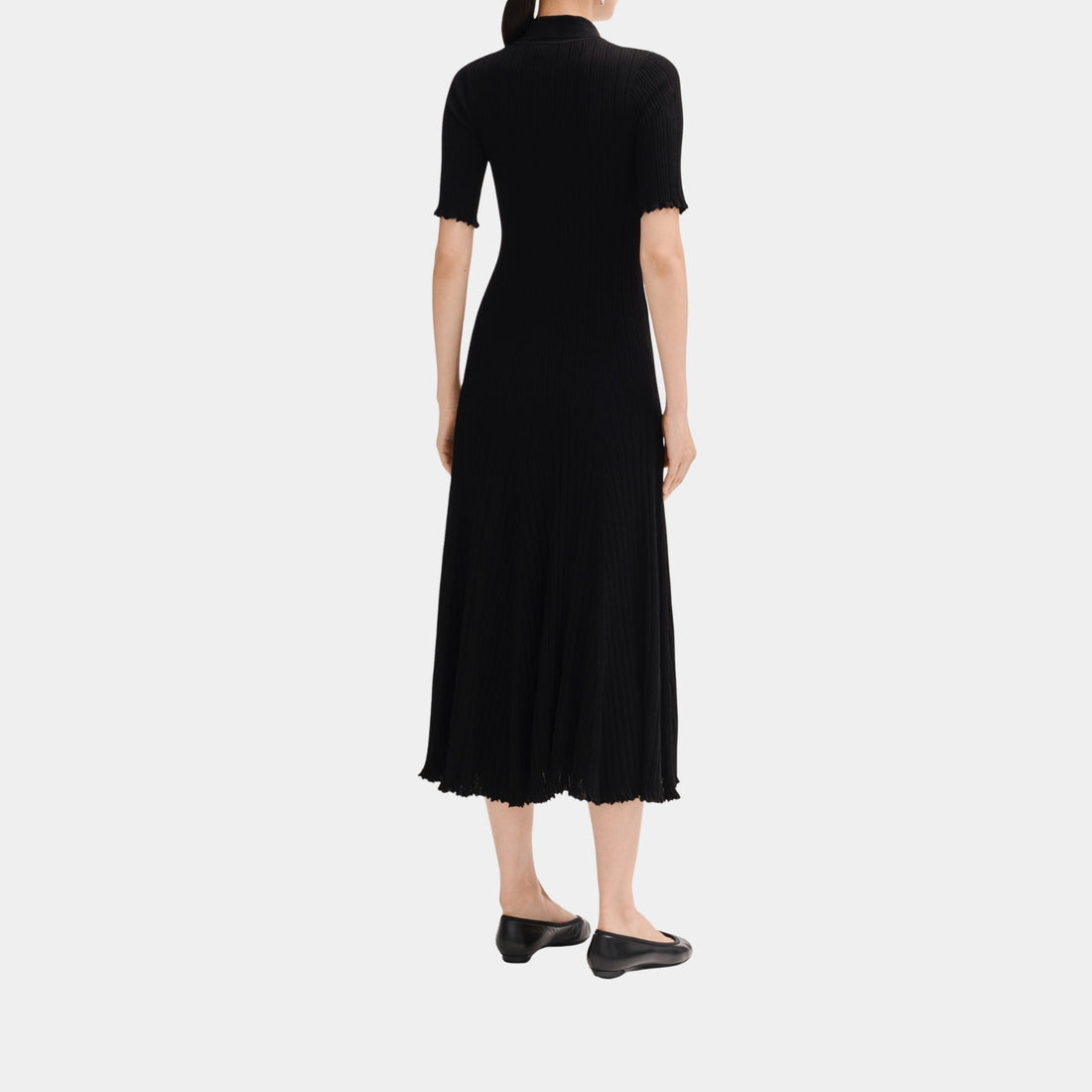 Chanel Long Dress in Black Mixed Fibres, Back