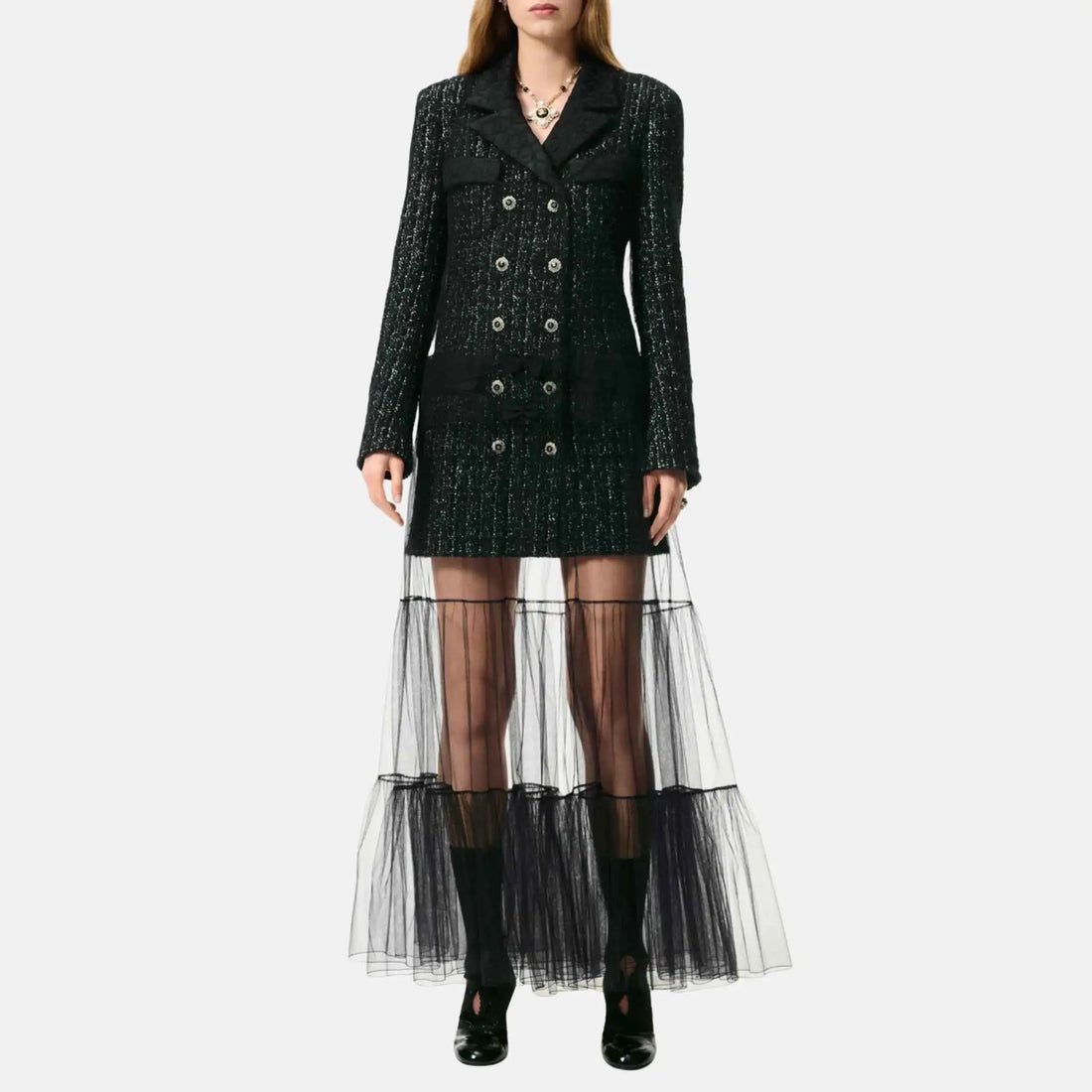 Chanel Long Dress Tulle, Front