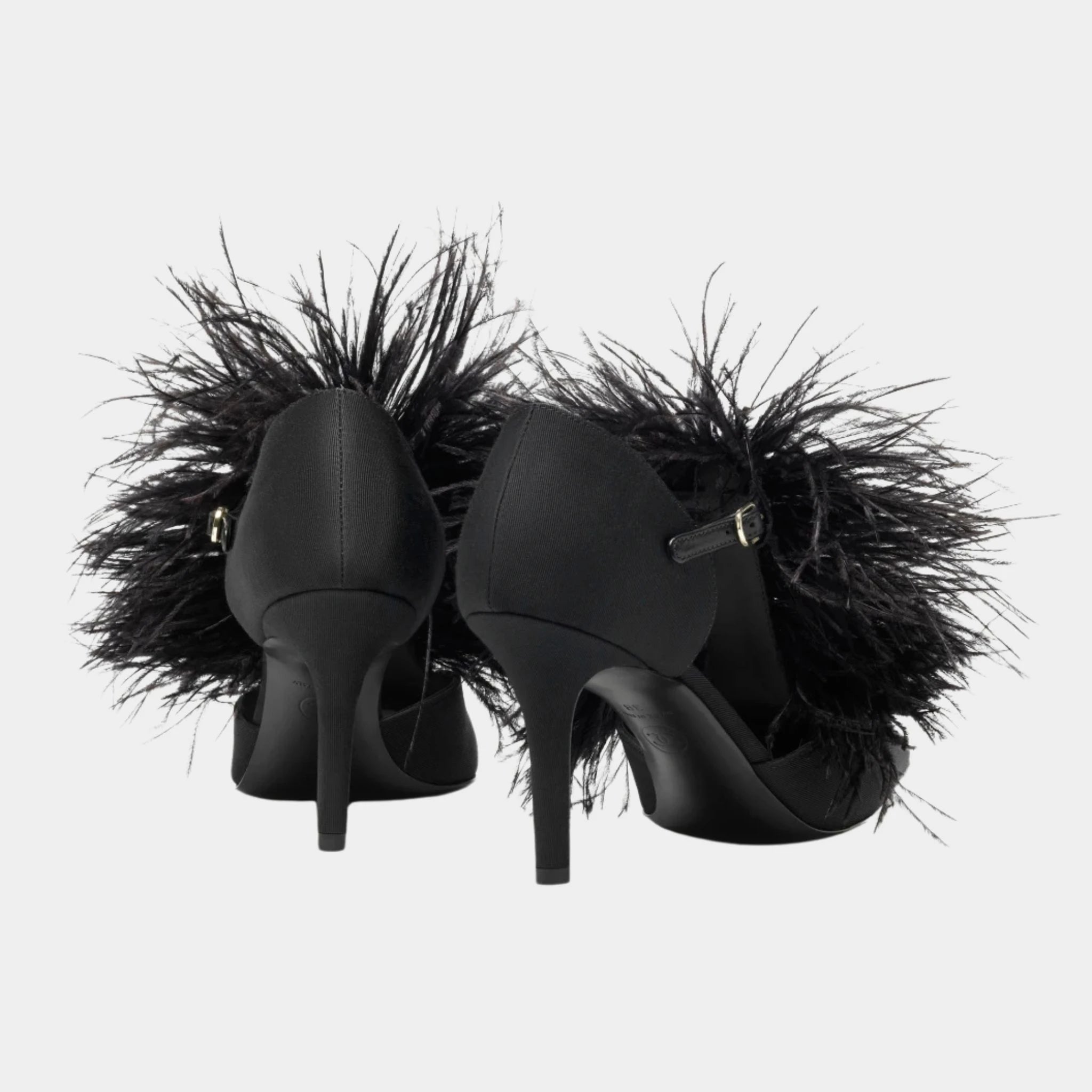 Chanel Mary Janes Grosgrain &amp; Feathers