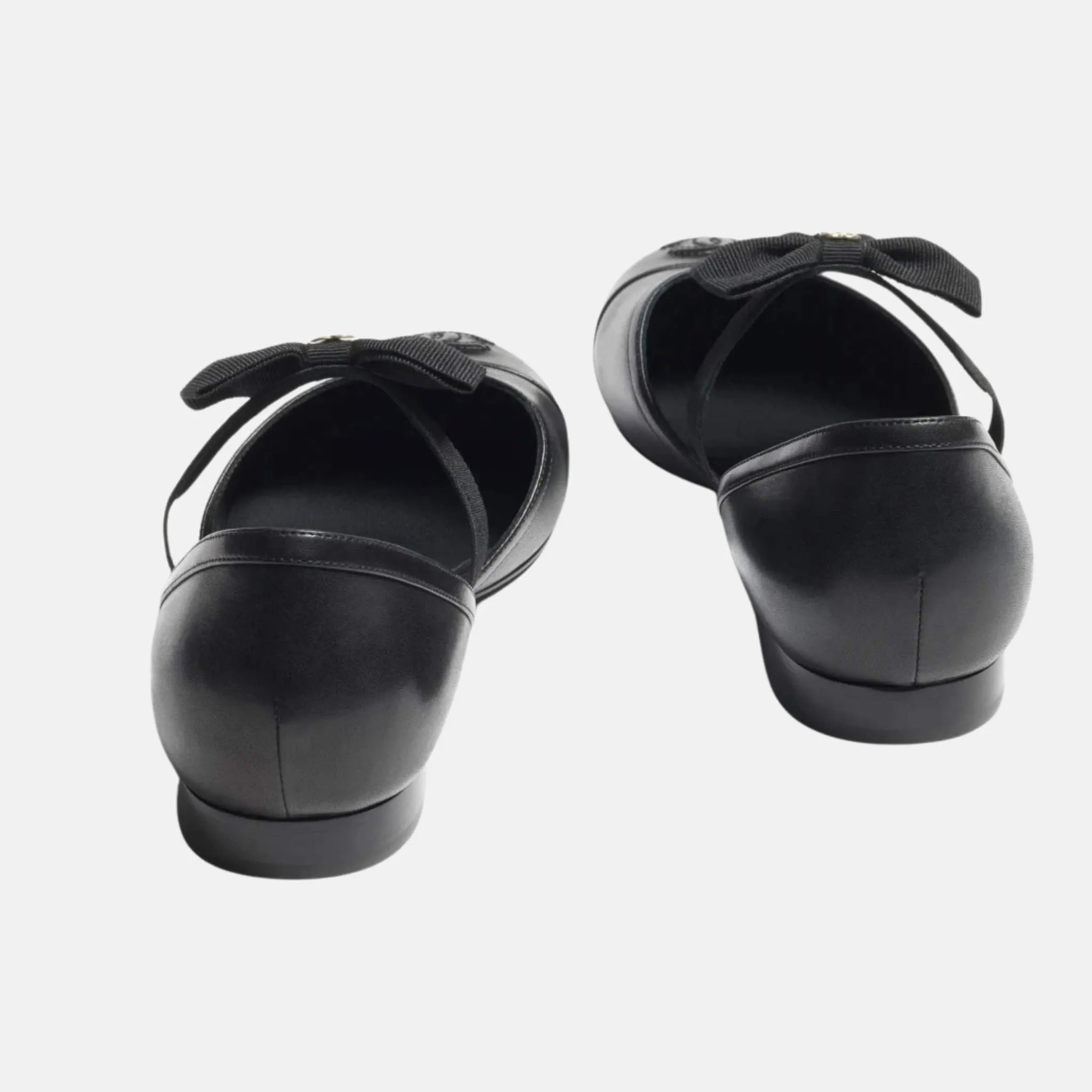 Chanel Mary Janes in Black, Back