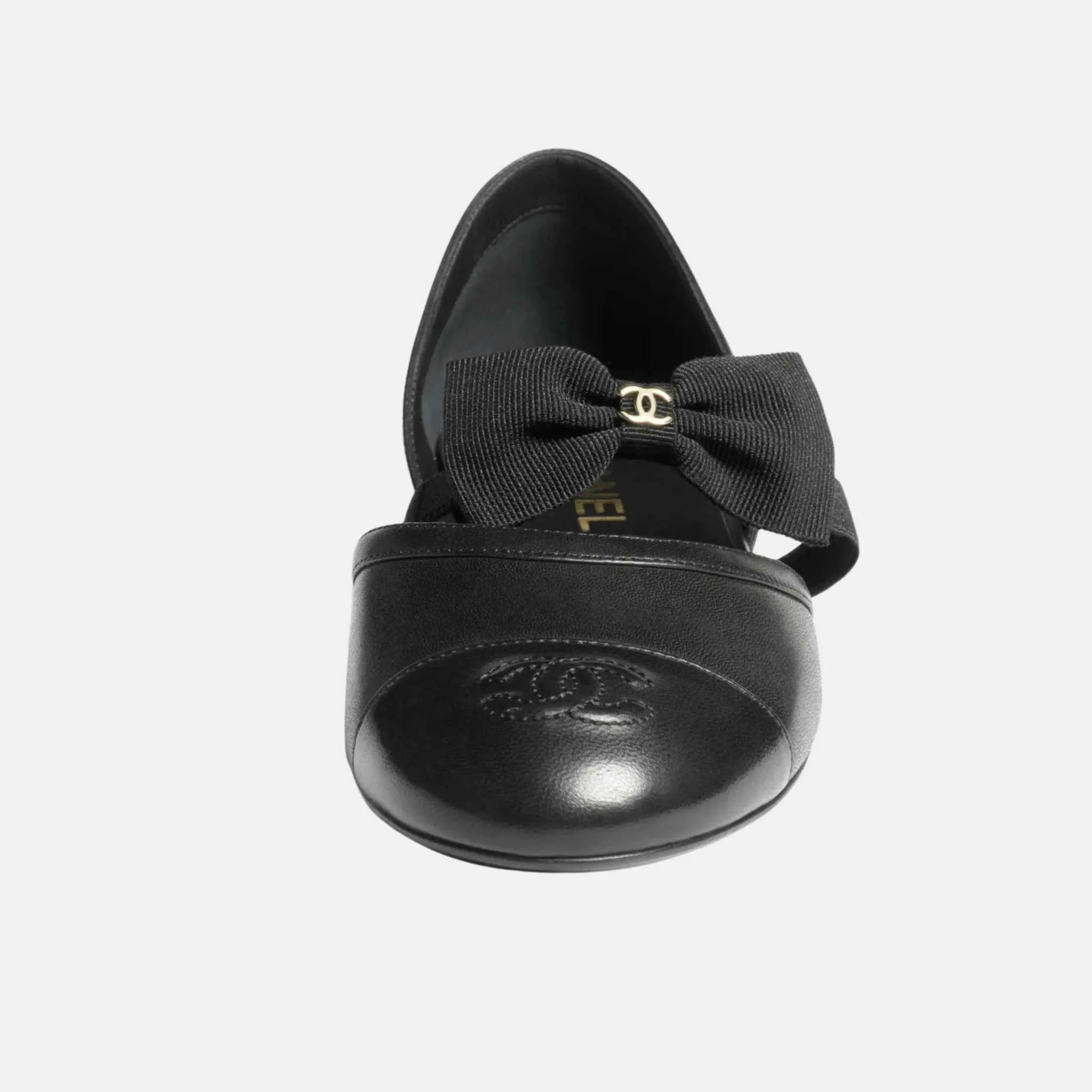 Chanel Mary Janes in Black, Front