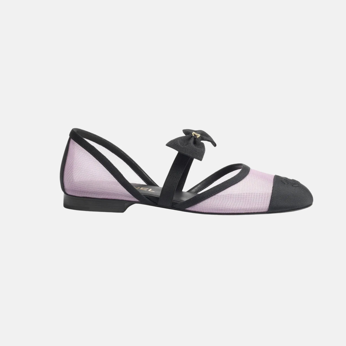 Mary Janes in Mesh and Grosgrain