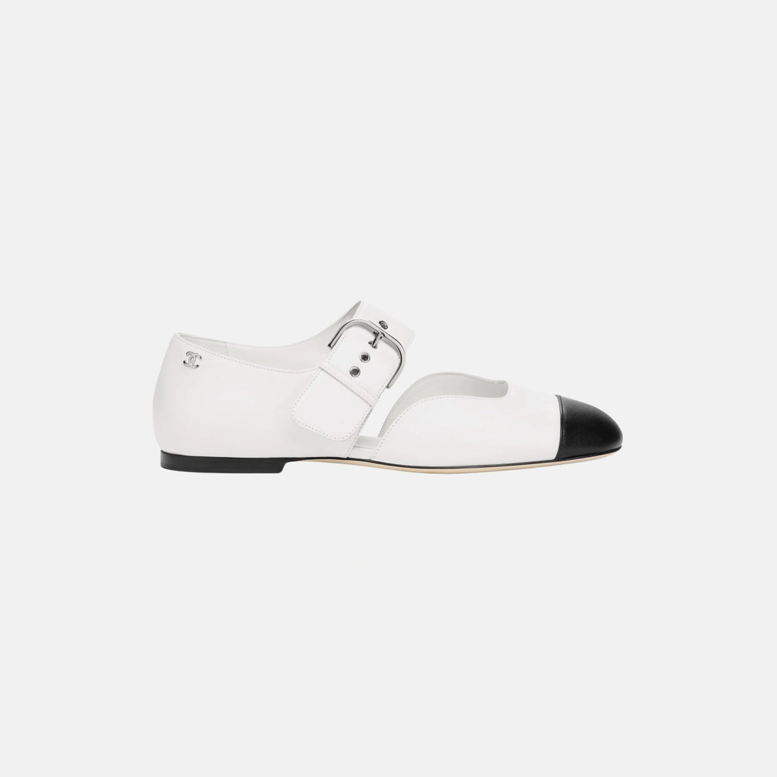 Chanel Mary Janes in Shiny Lambskin, Side