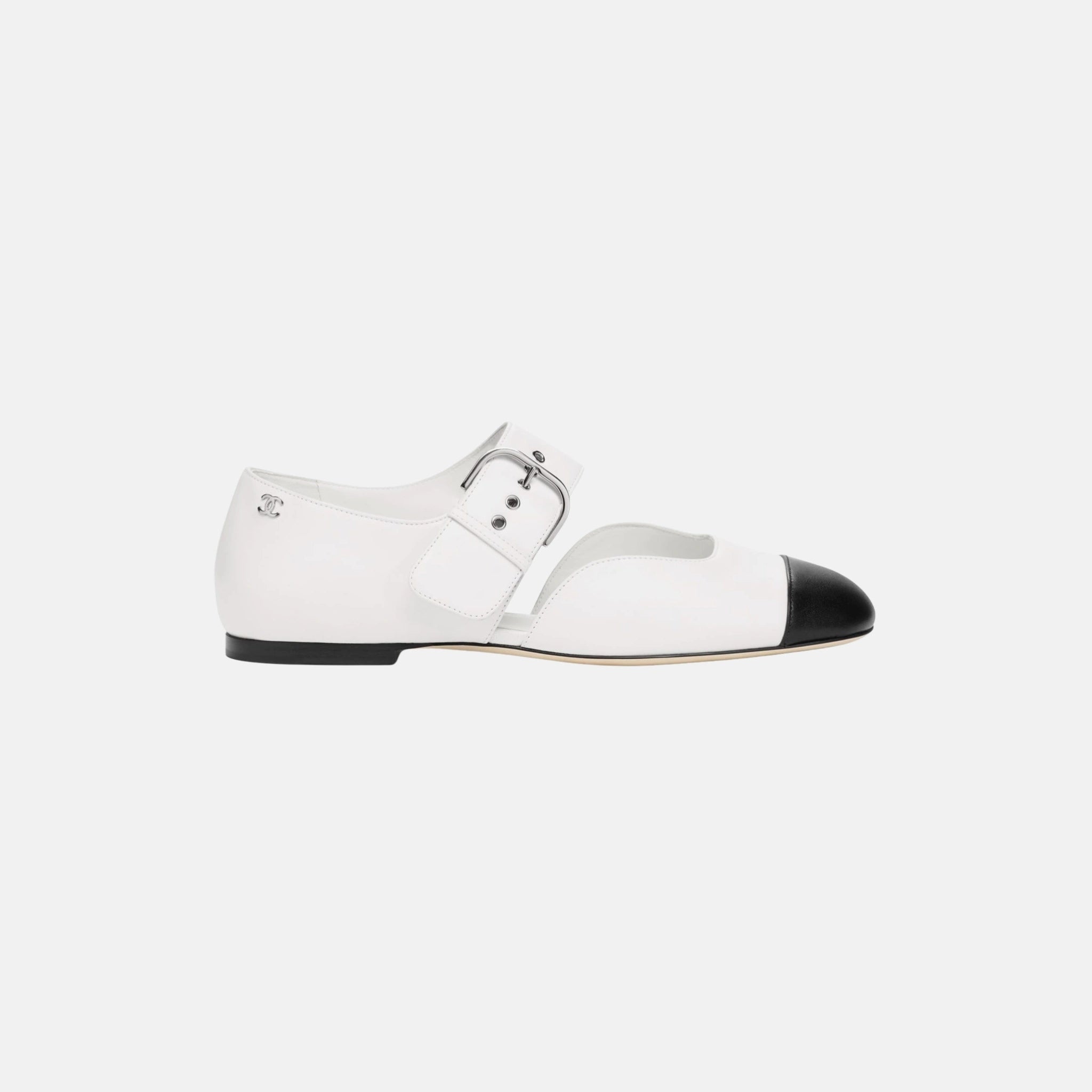 Chanel Mary Janes in Shiny Lambskin, Side