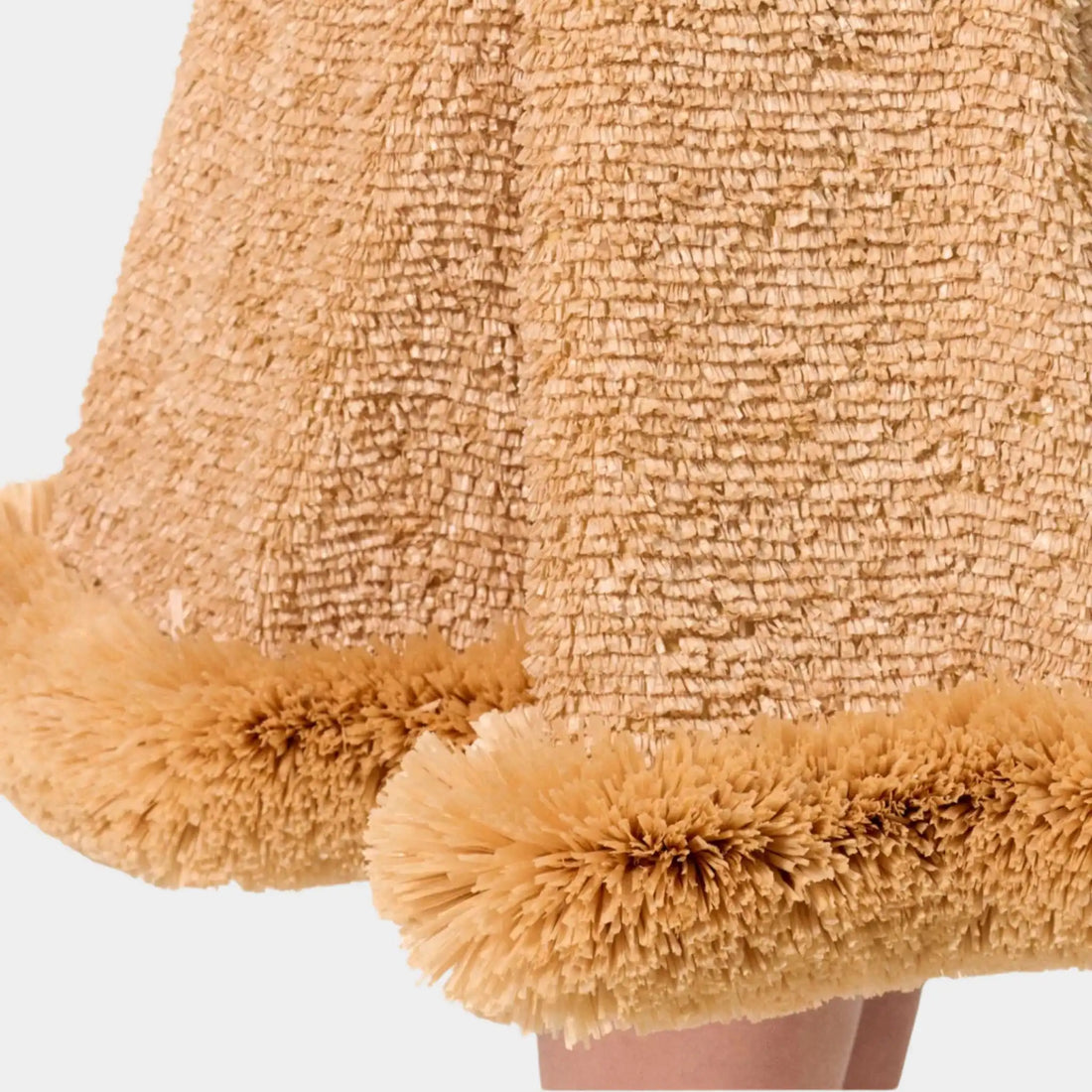 Midi Skirt Silk & Mixed Fibers Brown