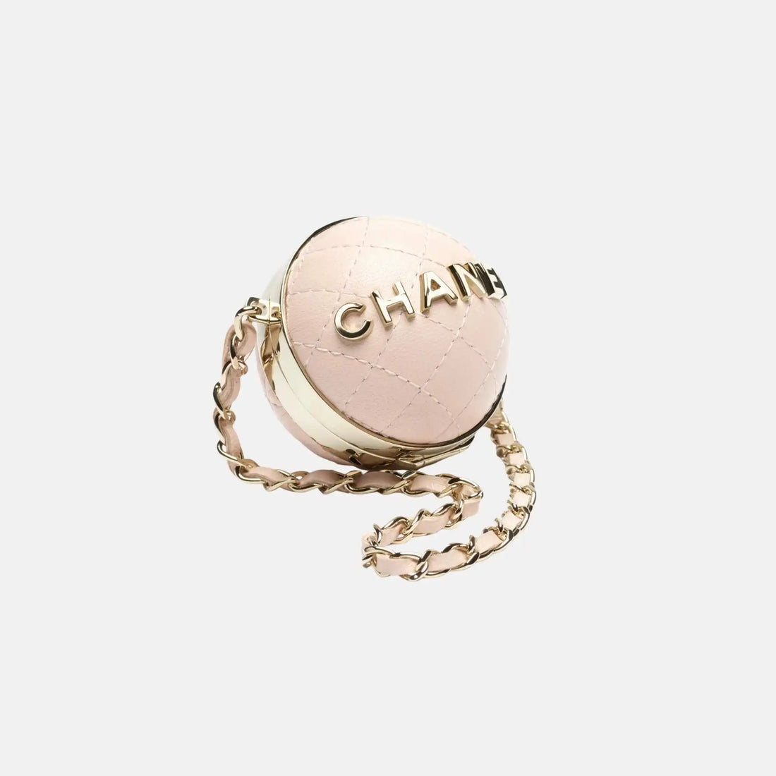 Chanel Mini Bag Charm, Beige, Front