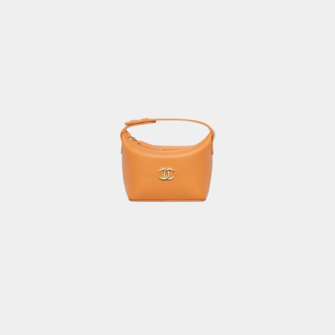 Chanel Mini Bag Charm Lambskin Orange