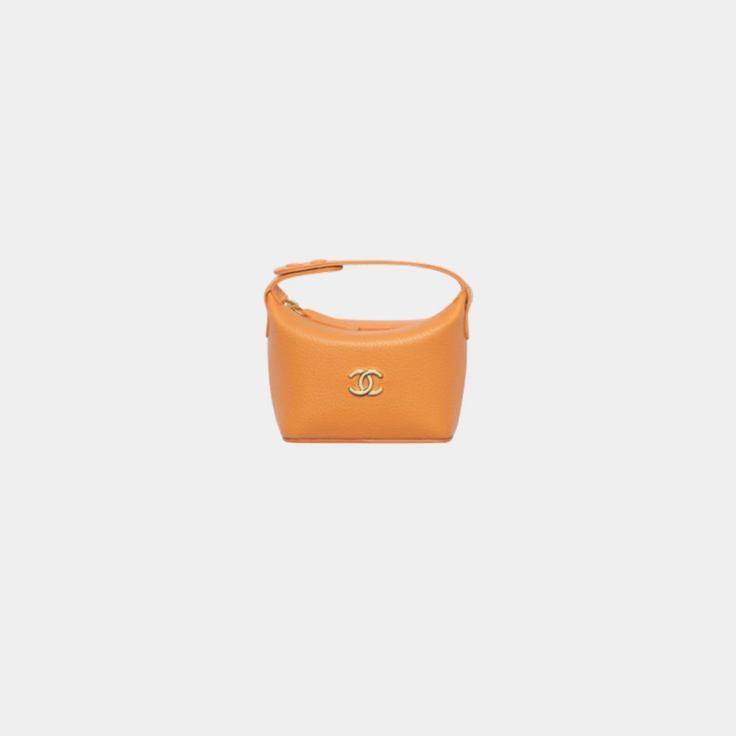 Chanel Mini Bag Charm Lambskin Orange