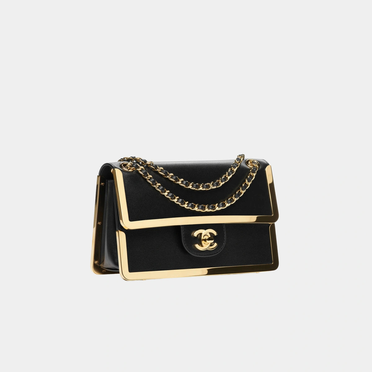 Mini Flap Bag Calfskin & Gold-Plated Metal