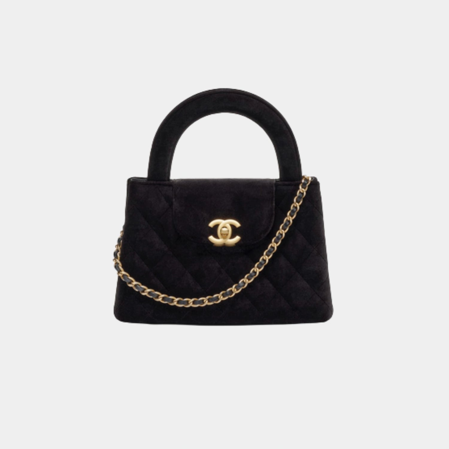 Mini Shopping bag, Black velet