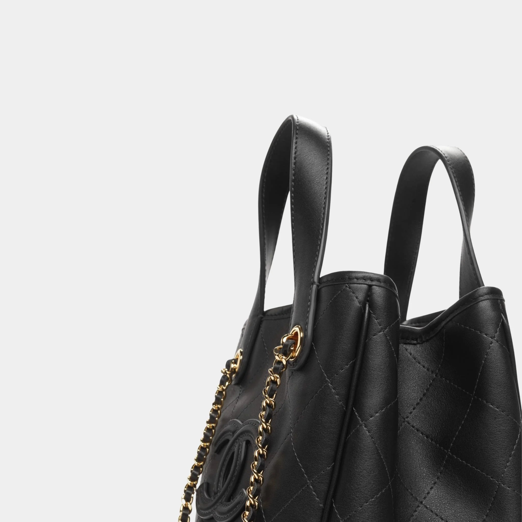 Chanel Mini Tote Calfskin &amp; Gold-Tone Metal