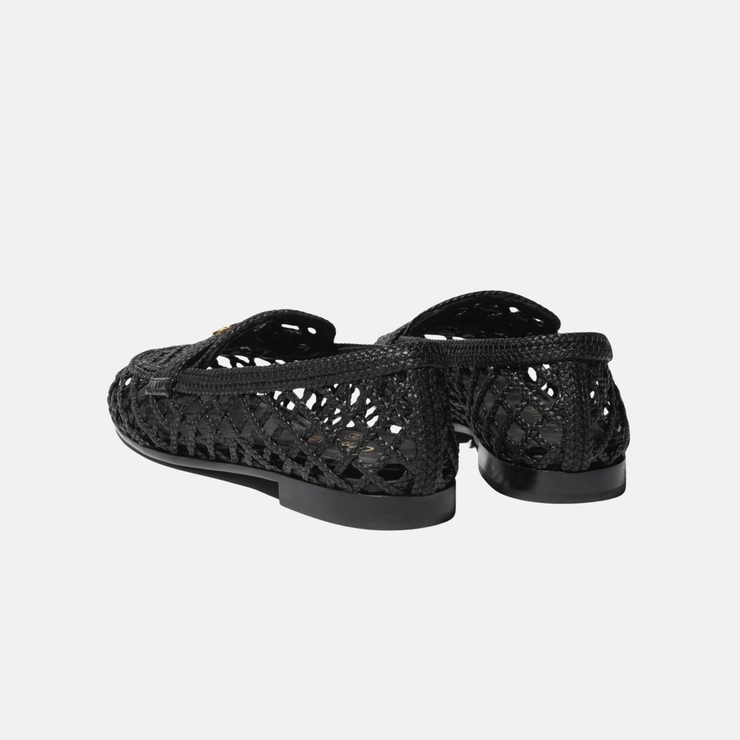 Chanel Moccasins in Lambskin, Black, Back