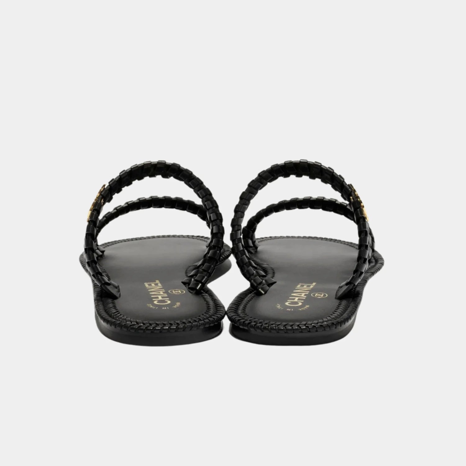 Chanel Mules in Calfskin, Black, Back