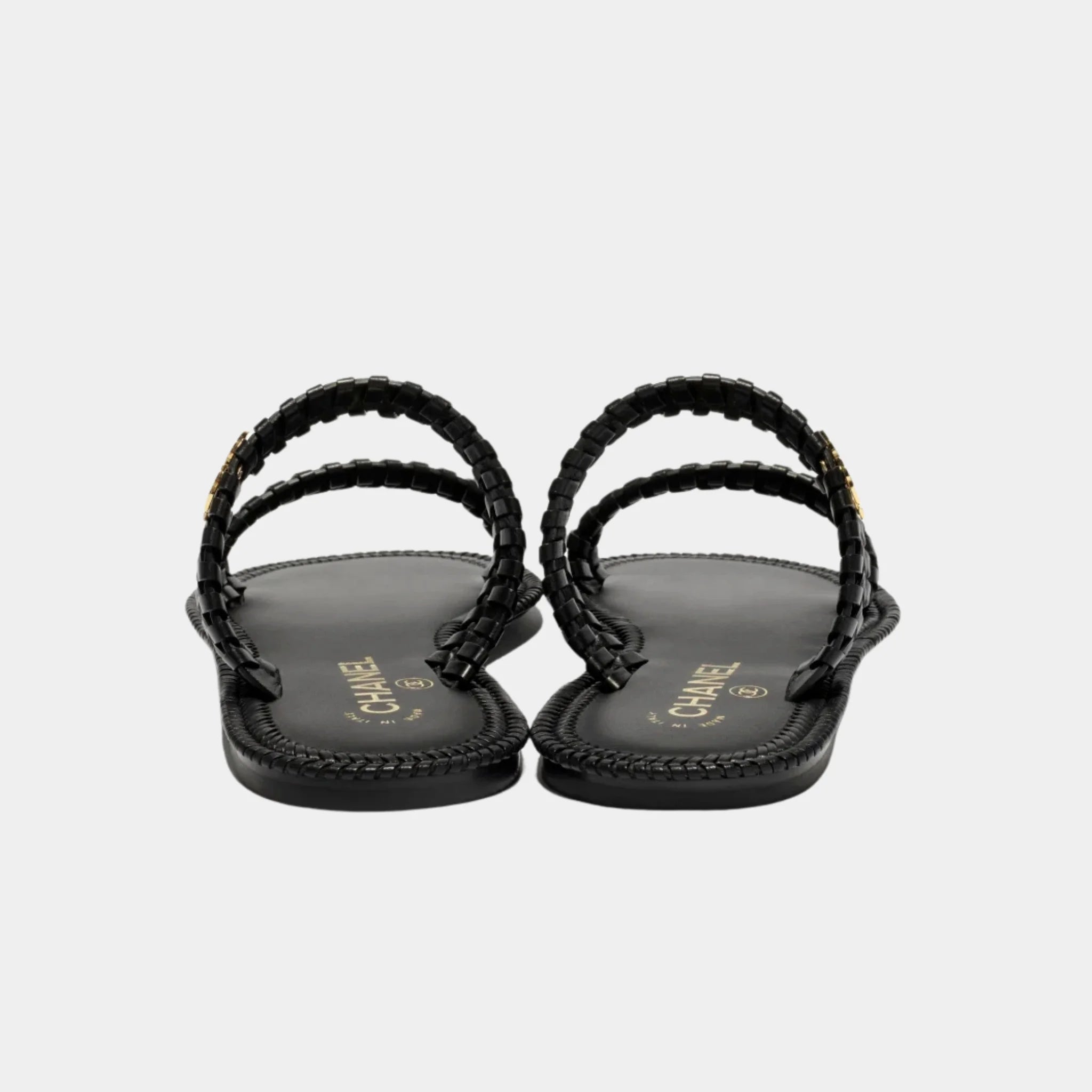 Chanel Mules in Calfskin, Black, Back