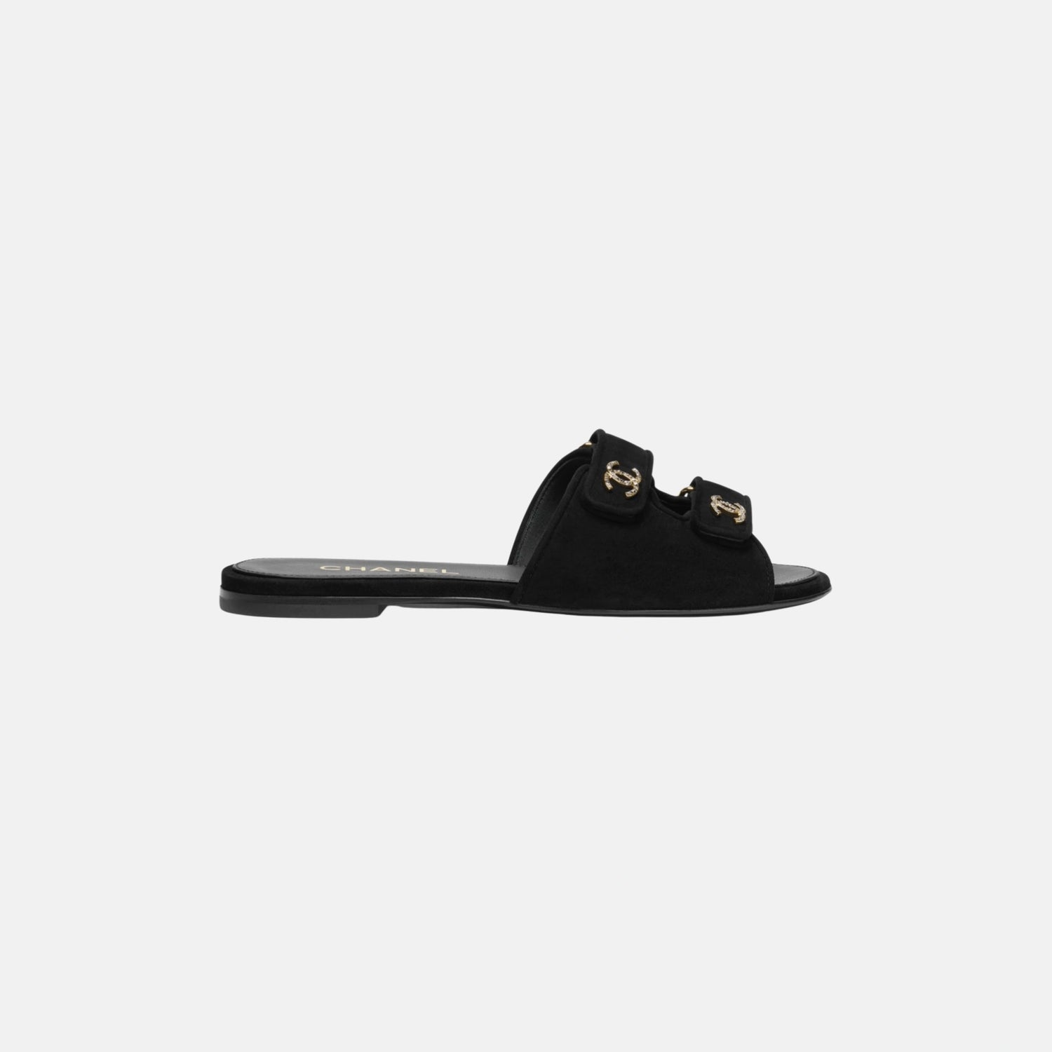 Mules in Suede Kidskin