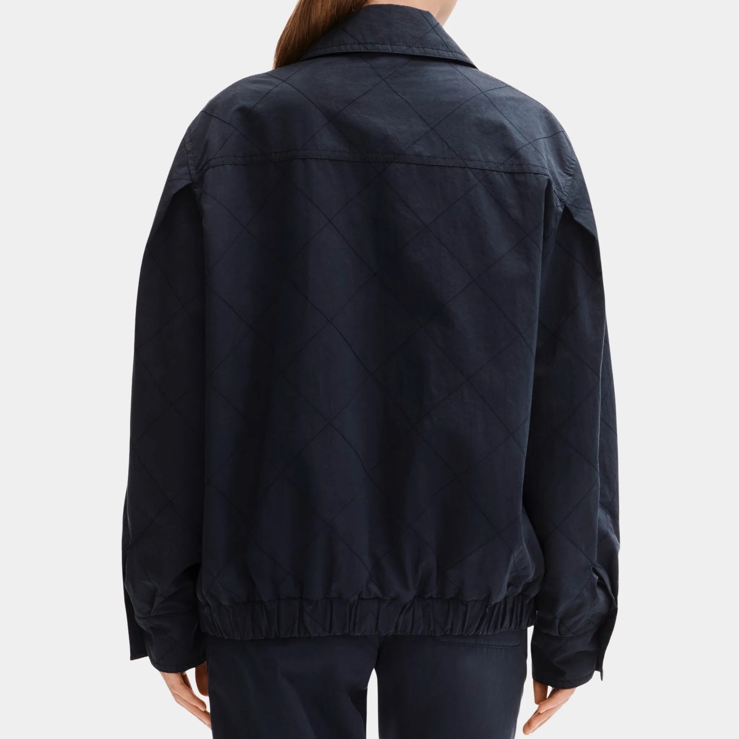 Chanel Navy Blue Jacket in Cotton, Back