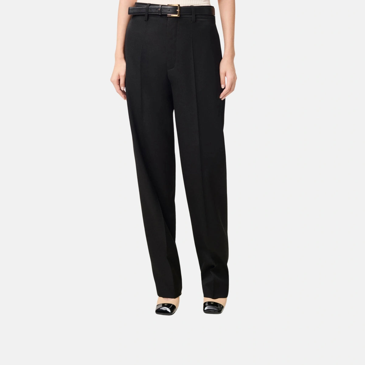 Pants in Wool Twill Black