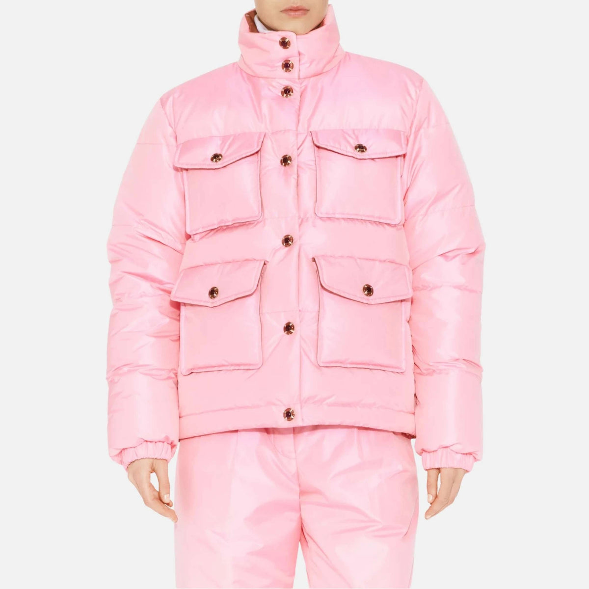 Puffer Coat Silk Pink