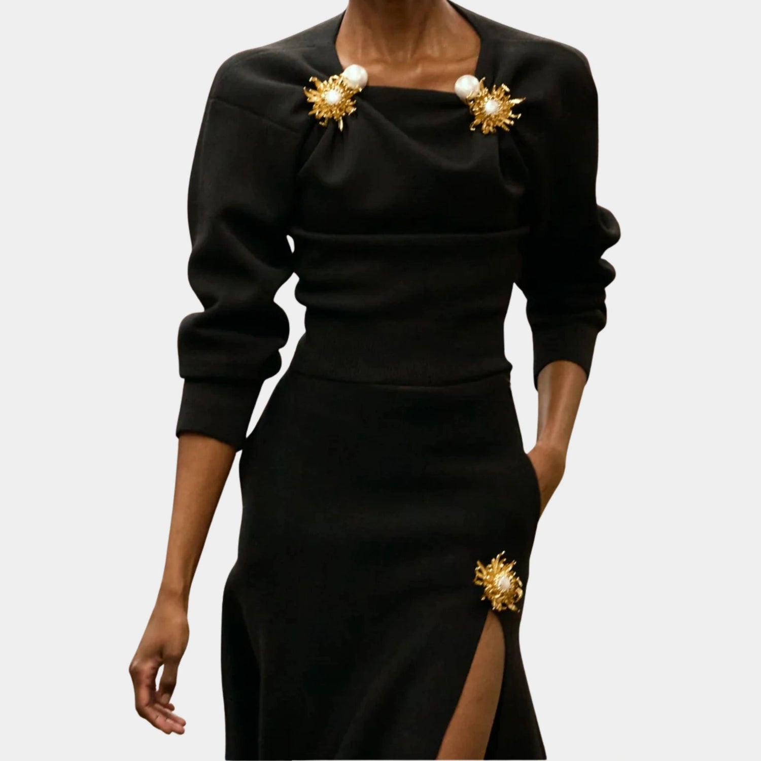 Chanel Pullover Wool &amp; Silk Black