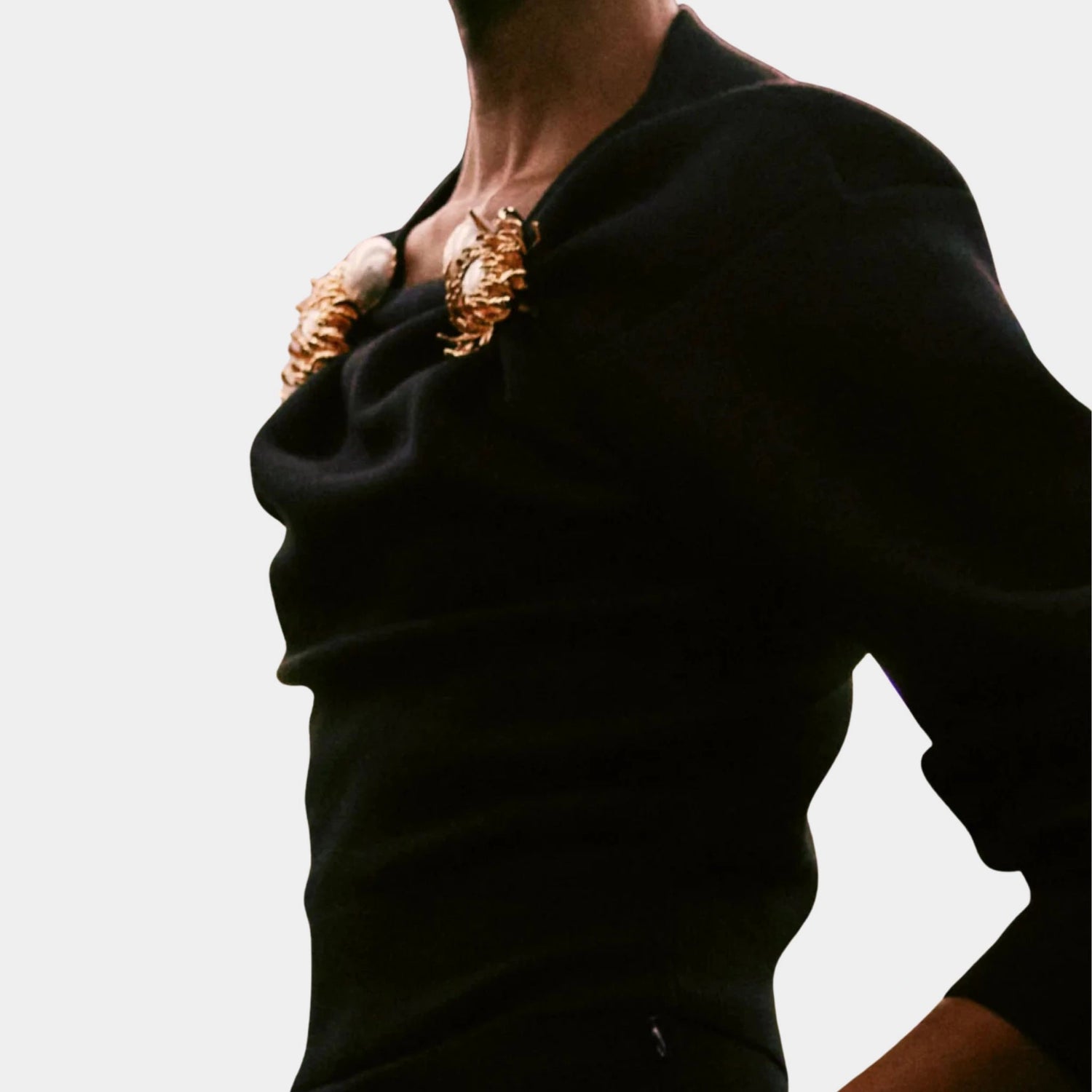 Chanel Pullover Wool &amp; Silk Black