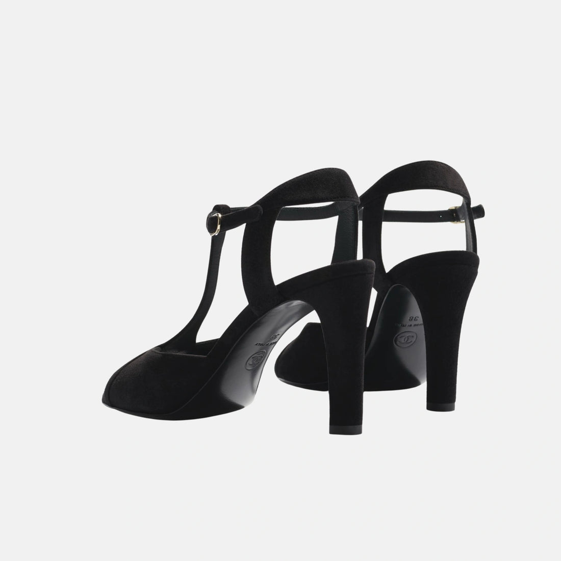 Chanel Sandals in Suede Kidskin, Back