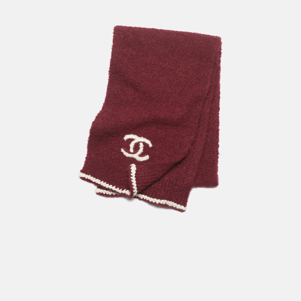 Scarf Cashmere & Alpaca Burgundy & Ecru