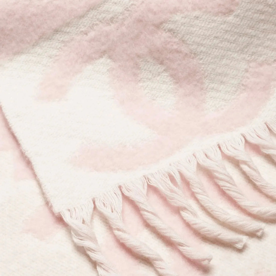 Scarf Cashmere Light Pink &amp; White