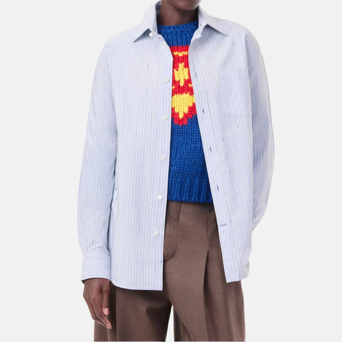 Shirt Cotton in Sky Blue