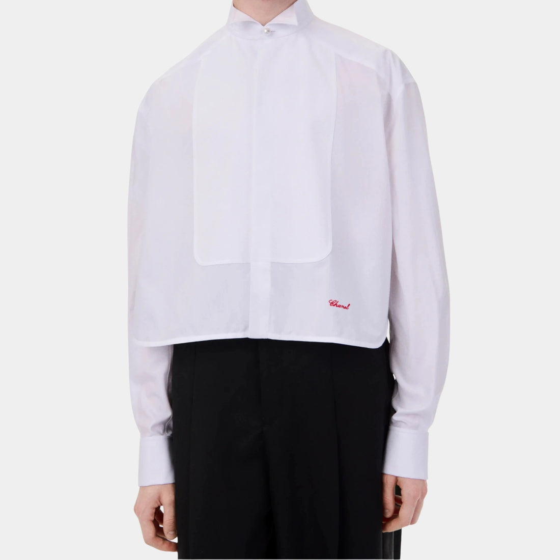 Chanel Shirt in White Cotton, Front