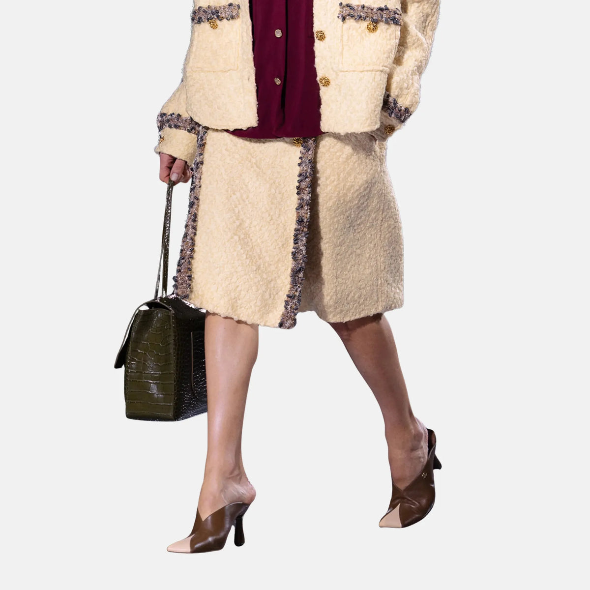 Skirt in Wool Beige